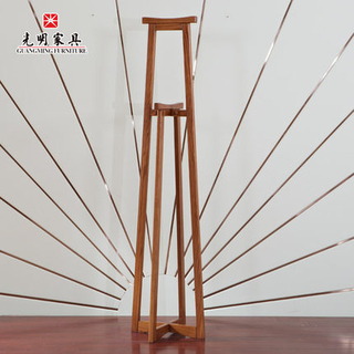 【光明家具】實木橡木衣帽架掛118-92102-48